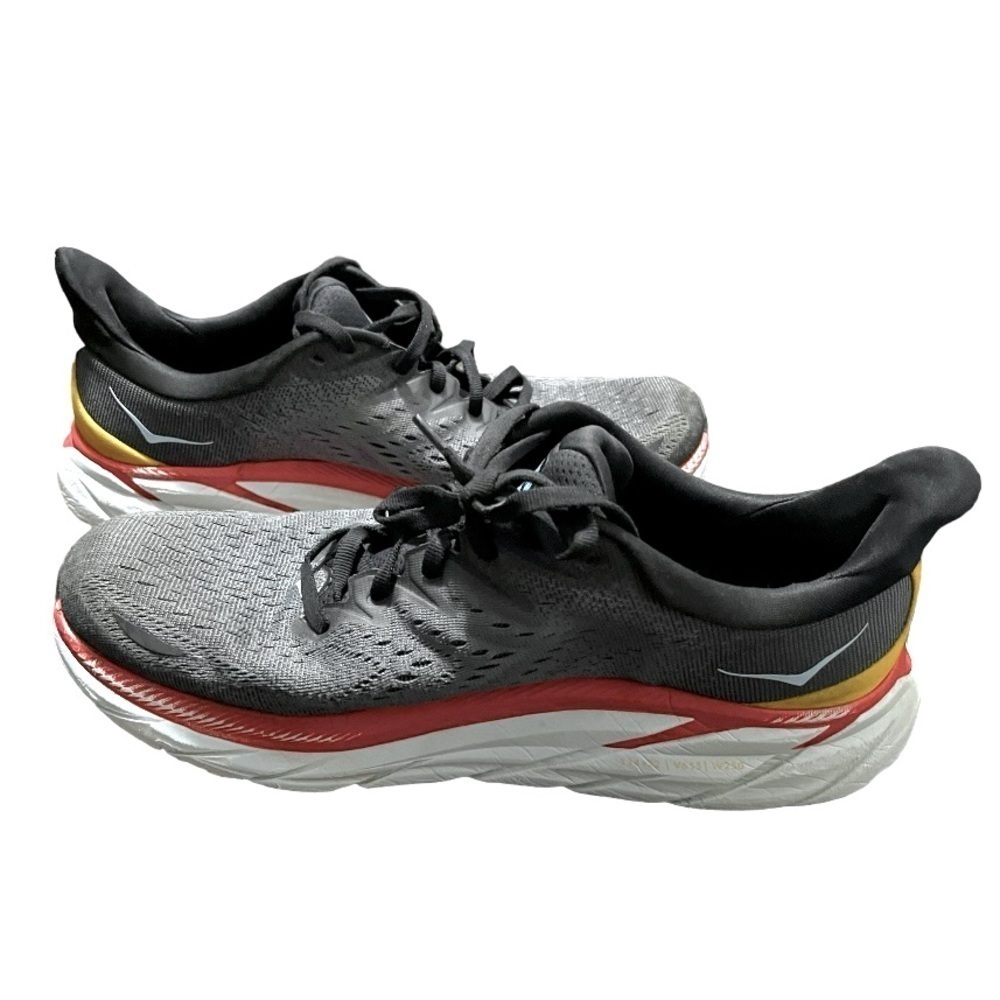 EUC Hoka One One Clifton 8 Anthracite Castlerock Size 10.5D